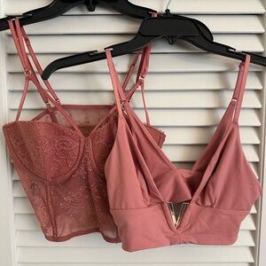 TWO!!! Victoria's Secret Dusty Rose Bras